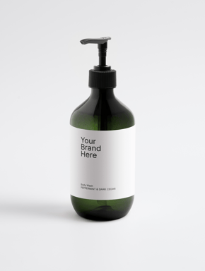 Hand & Body Wash, Peppermint & Dark Cedar