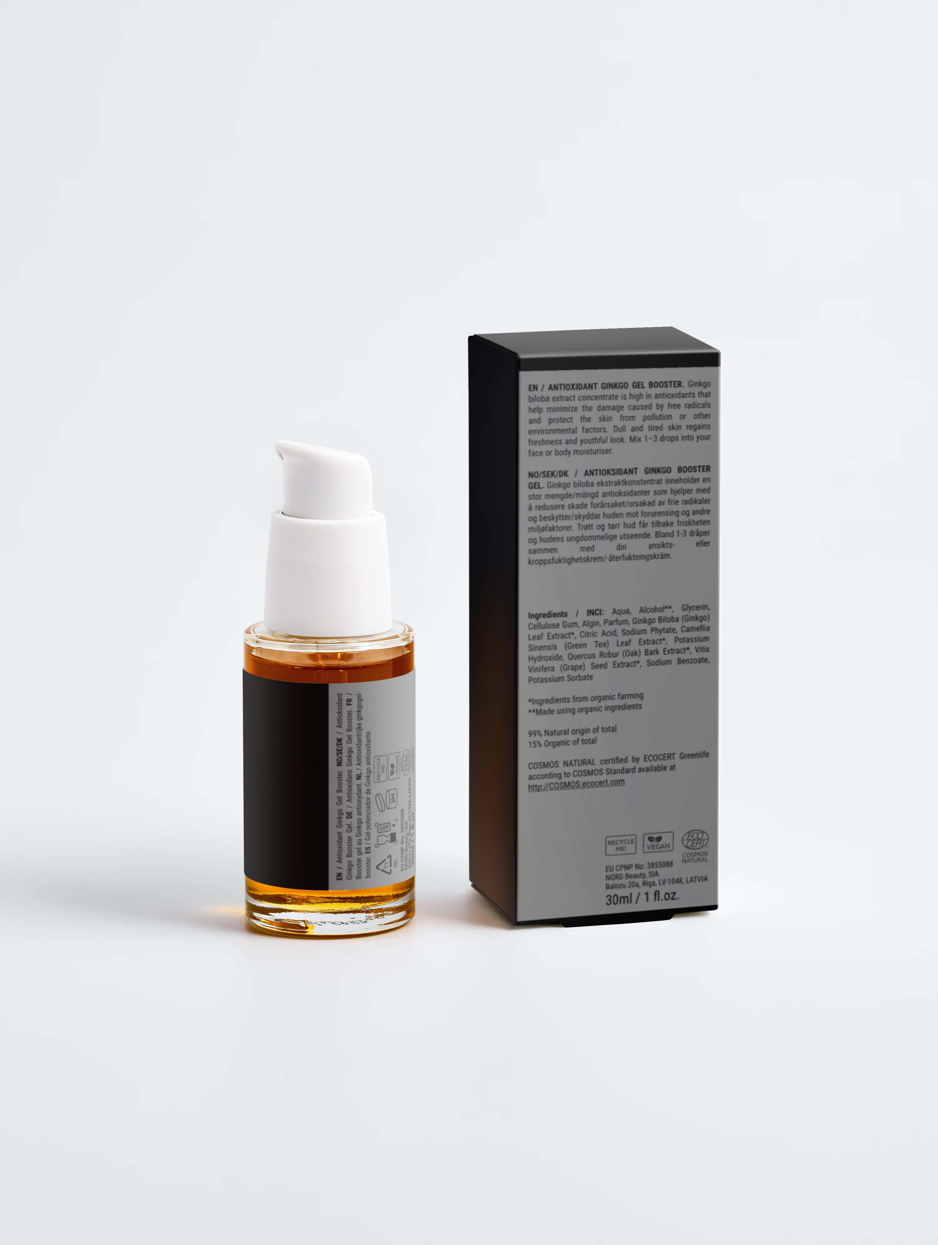 Gel Booster au ginkgo antioxydant, 30 ml - 1